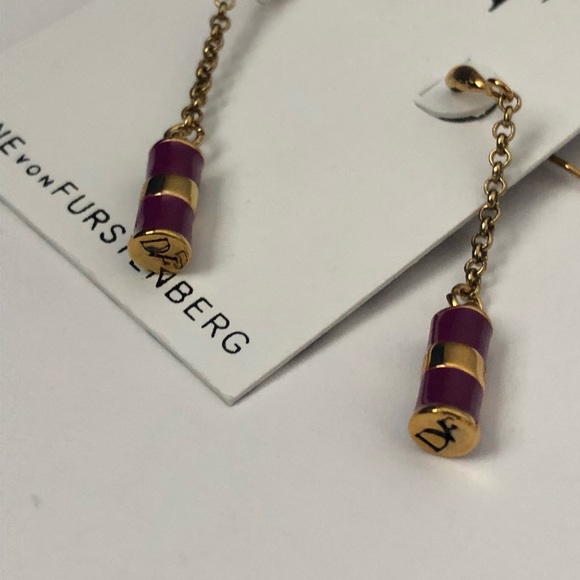 DVF Purple Earrings - Picture 4 of 7